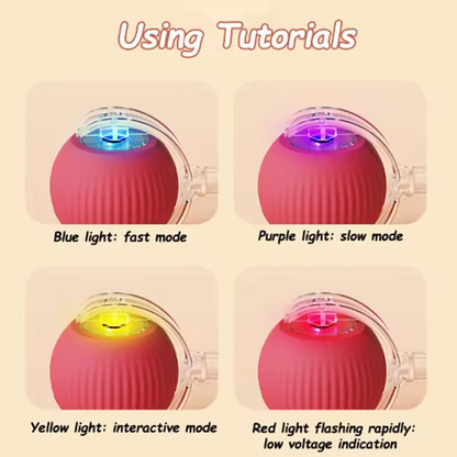 Intelligent interactive cat ball long-lasting and durable easy to clean intelligent obstacle avoidance pet dog toys