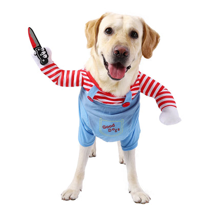 Funny Large Dog Halloween Costume For Small Dogs Cat Adjustable Pet Cosplay Clothes Cute Puppy Festival Gifts Labrador Outfits