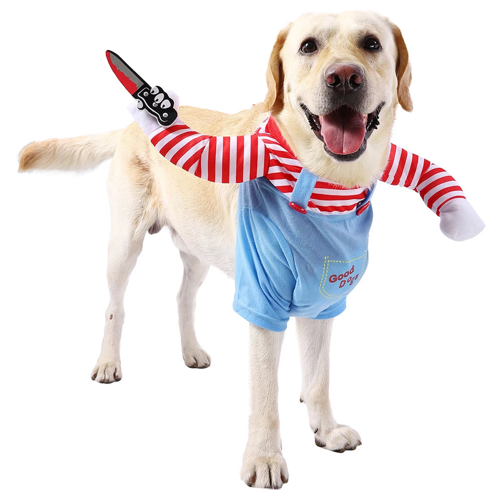 Funny Large Dog Halloween Costume For Small Dogs Cat Adjustable Pet Cosplay Clothes Cute Puppy Festival Gifts Labrador Outfits